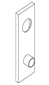 SCHLAGE | 09-639 06L 626 OUTSIDE L ESC,FULL FACE CYLXLVR US26D,L SERIES